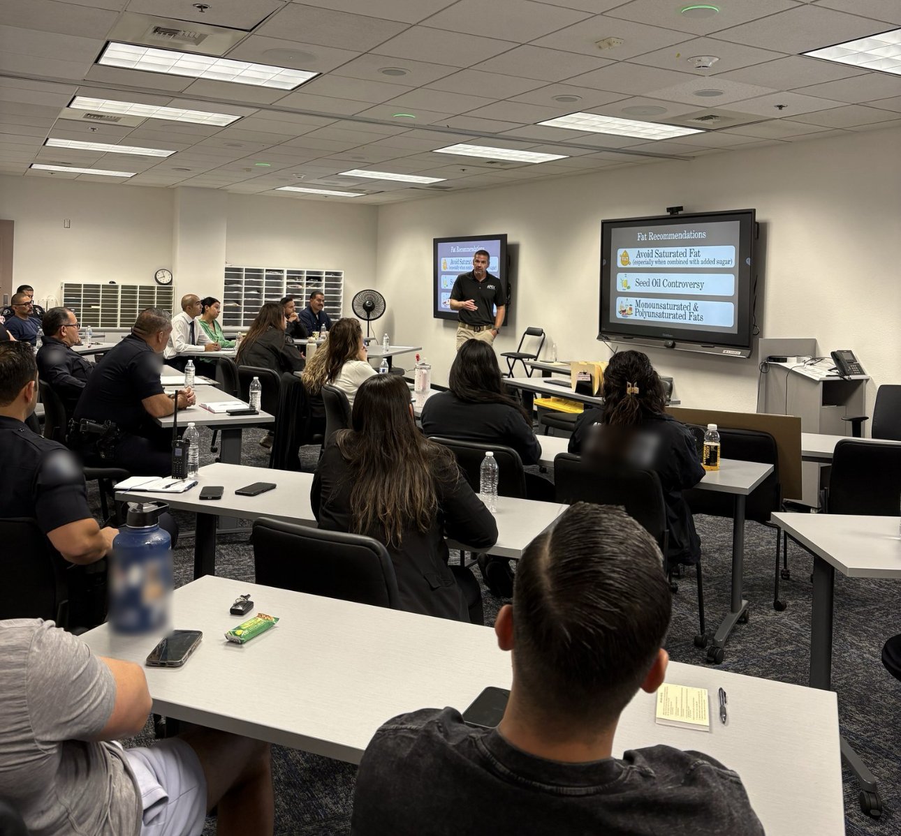 Josiah teaching a nutrition and wellness class