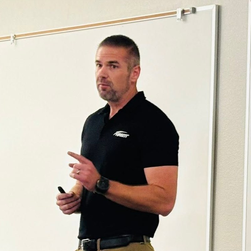 Josiah Arnold teaching a class